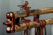 American Hardwood Native American Flute, Minor, Mid G-4, #N28Da